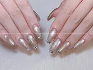 3月オフ無料✨チップ長さ出しガラスフレンチ（ベース追加⭕️）💞