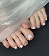 【フット】オフ込み100分以内シンプルデザイン(4本までデザイン可能です♪フットバス付き♨️)