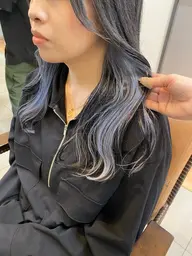 🌿カット+全体カラー+インナーカラー(ブリーチ込)+最高級カシミアトリートメント ¥14000