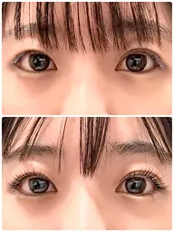 マスカラパーマ・ブラックコーティング