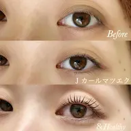 【最新技術】エクステ×パーマいい所取りで-10歳の印象☆(エクステ80本＋まつ毛パーマ)