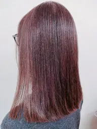 【セミロング】ワンカラー全体染め＋カット