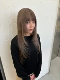 🧴顔周りレイヤーカット+前処理ケアブリーチ+ツヤカラー+補修トリートメント+シャンプーブロー🧴