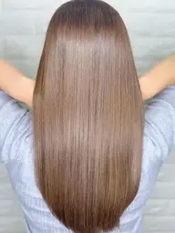 ✨🤍【ブリーチ毛でも可能】酸性ストレート+oggiotto12stepフルtr🤍✨