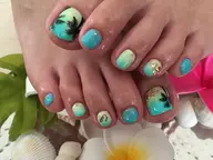 【フットネイル】やり放題❗️120min持込デザイン🆗⭕️オフ込み⭐️ストーン込み！