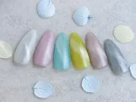 【Jrネイリスト】(オフなし)マグネットネイル🧲奥行きが可愛い🧲自爪を削らないノンサンディングベース使用