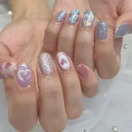 🤍オフなし 持ちこみネイル🤍(手描きアート4~6本目安)補足説明お読みの上ご予約ください💖