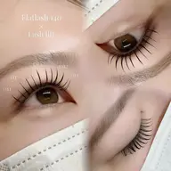 【エクパーマ】エクステ100本×まつ毛パーマ👒