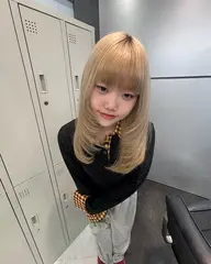 【ミニモ学割🎀】 韓国風ざくざくレイヤーカット⋆*ハッシュカット꒰ঌ✧*｡