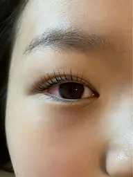 まつげパーマ上