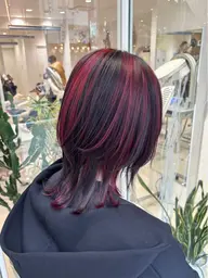 ✅ウルフカット🐺+デザインハイライト+保湿トリートメント🌹
