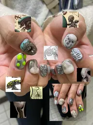 🦠期間限定価格🦠【26・27🈳有】オフ込み120分アートし放題/おまかせ/持ち込みOK/パーツ付