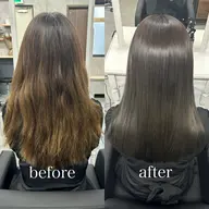 【1日3名様限定】髪質改善キュアエステ＋ツヤ感縮毛矯正