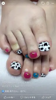 持込ﾃﾞｻﾞｲﾝ(ﾌｯﾄNail) ｵﾌ無しｹｱ込※持込ﾃﾞｻﾞｲﾝ料無し※ﾊﾟｰﾂ、ｱｰﾄ等要相談(別途ﾌﾟﾗｽ料有)