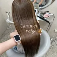 【🌸3月限定🍓】艶カラー+顔周りcut+超音波TR・スパ付き🎀ロング料金なし💝