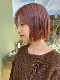 【外国人風カラー】カット & ケアブリーチWカラー& 3stepトリートメント