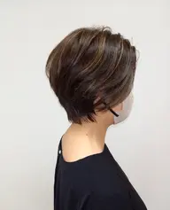 ウルフカット（ワンコイン500円）  　→ 骨格に合わせた小顔効果バツグンのハイレイヤーウルフ  　→