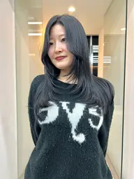 【まとめてケア】カット+カラー+地毛風ストレート+マスク補修Tr ¥22000