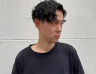 メンズパーマ＋デザインカット（特殊パーマNG）