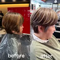 【白髪染め辞めたい方】カット＋白髪ぼかしハイライト＋トリートメント