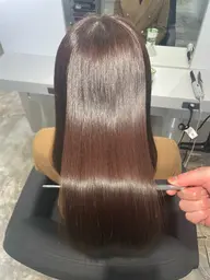 ✨ブリーチ毛でも対応可能美髪メニュー✨カット＋髪質改善酸性ストレート＋透明感艶カラー＋うる艶トリートメント