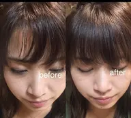 前髪カット+前髪ストレート(クロスパーマ)+ウォータートリートメント