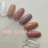 hand nail 【offなし】5種から選ぶワンカラーヌードカラー♡肌馴染み◎