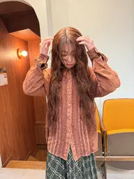 【🤍ブリーチなし透明感カラー🤍】カラー+トリートメント