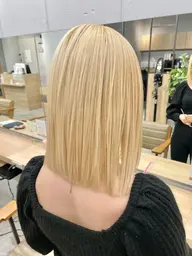 🌿カット+ハイブリーチケアカラー+カラー🌿(ブリーチ2回)(3STEPトリートメントされる場合+¥1000)