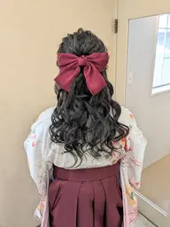 【卒業式限定】ヘアセット+袴着付け（早朝料金込）