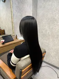 【新規】髪質改善ストレート＋カット＋トリートメント南越谷/新越谷/イルミナ【ケアプロ（トリートメントの促進機）】