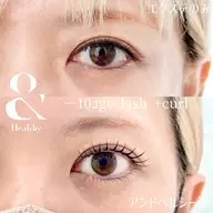 🍑【下りまつげ解消☆】エクステ100本×まつげパーマ(&Healthy）