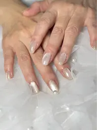 【ハンド】蓄光orミラーorマグネットorフラッシュネイル ワンカラー(1色まで可能)