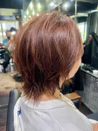 ‼️小顔に‼️小顔矯正カット＋ミルボンケアトリートメント(トキオに変更も可能👍プラス¥1740)