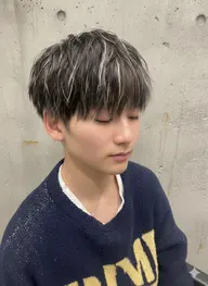 メンズカット+ハイライト