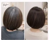 隠すだけじゃない”白髪染め✨自然な艶カラー！リタッチも是非⭕️
