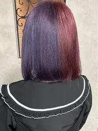 1ブリーチ+デザインカラー(2トーン)+集中補修トリートメント