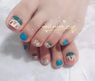 フットバス付き　甘皮ケア込み　シンプルコース6970