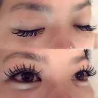 フラットラッシュ(セーブル)上140本《オフ・持続コーティング込》