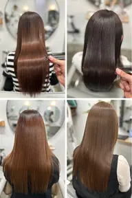 【大人女性の癖毛に】カット+美髪矯正ストレート+髪質改善トリートメント