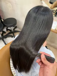 🫧かけた日から即実感🫧　✨艶髪縮毛矯正✨+ナノスチームトリートメント+カット💘