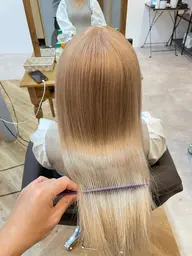 💎ケアブリーチ+髪質改善💎ダブルカラー➕ウルトワトリートメント✨