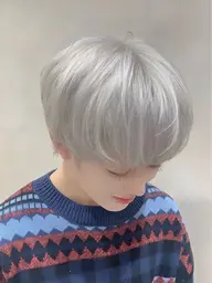 【🩶憧れの透明感ハイトーンへ🩶】ブリーチ2回＋透明感カラー＋オリジナル1stepトリートメント 韓国ヘア🇰🇷🩶