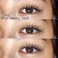 {新導入}LEDマツエク☆フラットマットラッシュ100本🌷 ¥6600