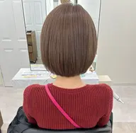 顎下ショートボブ限定❗️シークレットハイライト❣️派手すぎない自然な筋感ハイライト✨白髪ぼかし✨