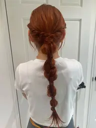 【ちょっとしたお出かけに🚗💨】編みおろしスタイル