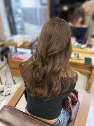 【🉐ミニモ限定価格❤️‍🔥】《カット+ブリーチなしWカラー》💎ノンダメージサロン認定💮