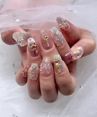 【練習モデル】自爪⭐️ハンドジェルアートネイル◇やり放題💅限定ストーン・パーツ・シールつけ放題+ハンドケア