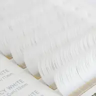 🤍ｵﾌ◎ホワイトカラーフラットラッシュ/ダブルフラット100束+束感ｽﾀｲﾘﾝｸﾞ🆓🤍