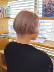 ご新規様⭐大人気✨ケアブリーチ♥️Wカラー×3stepハホニコTR×前髪カット✂